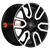 Khomen Wheels 8x17/6x139,7 ET25 D106,1 KHW1723 (LC Prado/Lexus GX) Black-FP