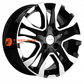 Khomen Wheels 6x15/4x100 ET46 D54,1 KHW1503 (Rio/Solaris) Black-FP